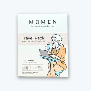 MOMEN Organic Cotton Sanitary Pad 290mm Travel Pack